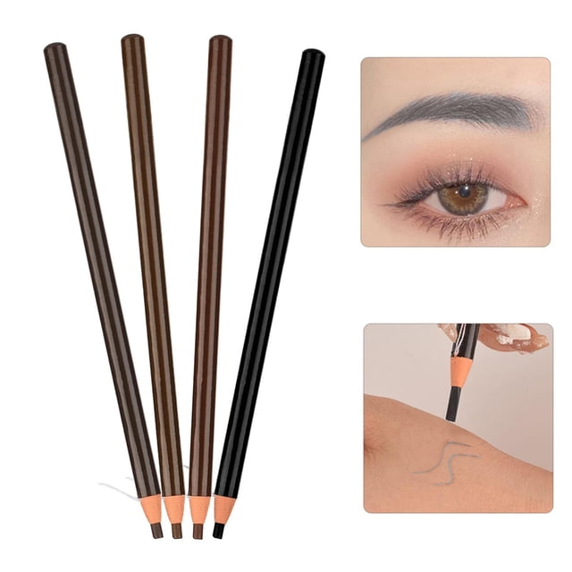4x Lápiz de cejas resistente al agua para el sudor de cejas / Juego de suministros Salvador Lápiz de cejas