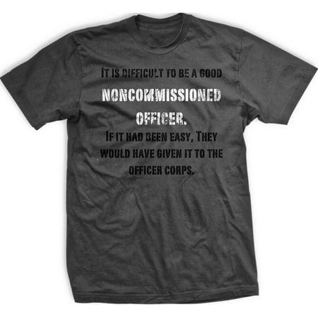 ranger up nco backbone of the military t shirt small gray
