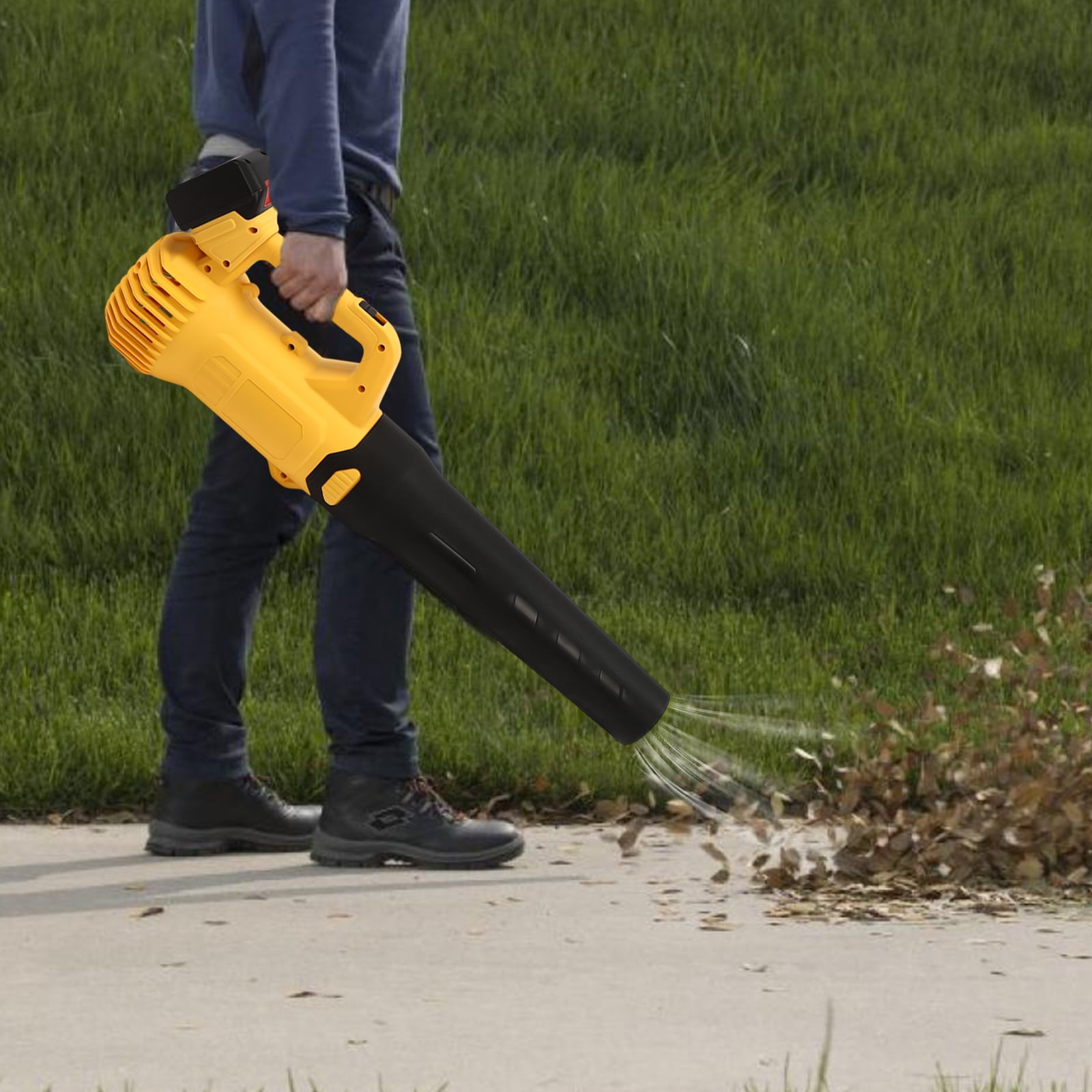 Wildnix 3000W Cordless Lithium Battery Leaf Blower with Pure Copper Motor, 3.3m³/min Airflow, and Turbocharging for Efficient Cleaning