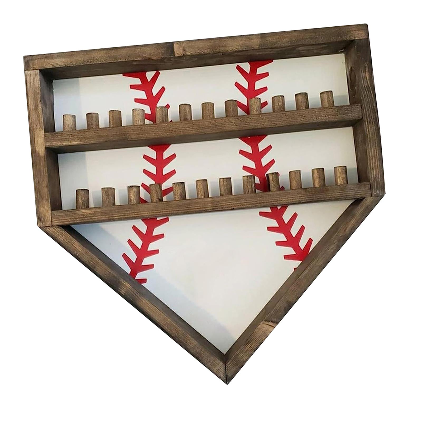 Yinanstore Baseball Display Case Baseball Shadow Box Wall Mount Shadow Box Wood Display Show Rack for Autograph Balls Collection Storage White Walmart