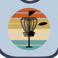 thumbnail image 3 of Inktastic Disc Golf Retro Sunset Boys or Girls Baby Bib, 3 of 3