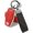 Gold Red B, variant on Key Fob Cover Compatible with Mitsubishi Outlander 4 Button TPU Metal Silicone Keychain Case Holder Protector,Gold Black A