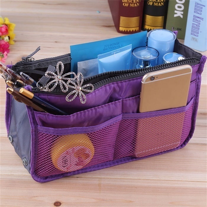 Travel Insert Organizer Handbag Purse Large liner WomenLady Makeup