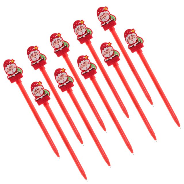 S SERENABLE 10 Pieces Creative Series Gel Ink Pen Christmas Cartoon Embellishments Crafts B