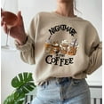 thumbnail image 2 of Nightmare Before Coffee Graphic Pullover Sweatshirt, Halloween Pumpkin Latte, 2 of 6