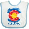 thumbnail image 3 of Inktastic Graffiti Colorado State Flag Boys or Girls Baby Bib, 3 of 4