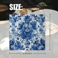 thumbnail image 2 of Bahomeck Cloth Napkins Set Of 4 Beautiful Blue And White Pattern With Floral Ornament Square Napkins Washable Dining Table Napkin For Home Holiday Wedding Party Dinner Decor 18*18 Inch, 2 of 3