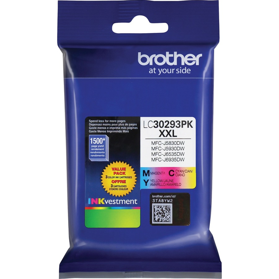 Brother Genuine LC30293PK Highyield Printer Ink Cartridges