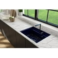 thumbnail image 2 of Bocchi 1633-0132 Baveno 27" Undermount Single Basin Fireclay Kitchen Sink - Blue, 2 of 7