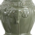 thumbnail image 4 of JONATHAN Y Anita 18" Classic Vintage Ceramic Indoor/Outdoor 4-Elephant Garden Stool, Antique Green, 4 of 5