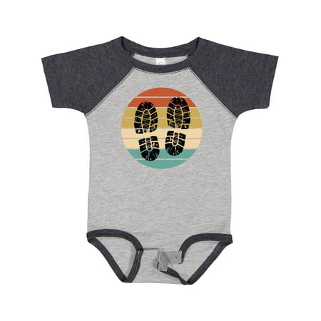 

Inktastic Hiking Boots Retro Sunset Gift Baby Boy or Baby Girl Bodysuit