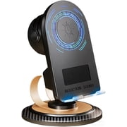 YOUSOKU Induction Speaker, 5-in-1 Cell Phone Stand with Stereo Sound and Wireless Charging, Adjustable Holder for IPhone Android, Tech Gadget Gifts for Men Women