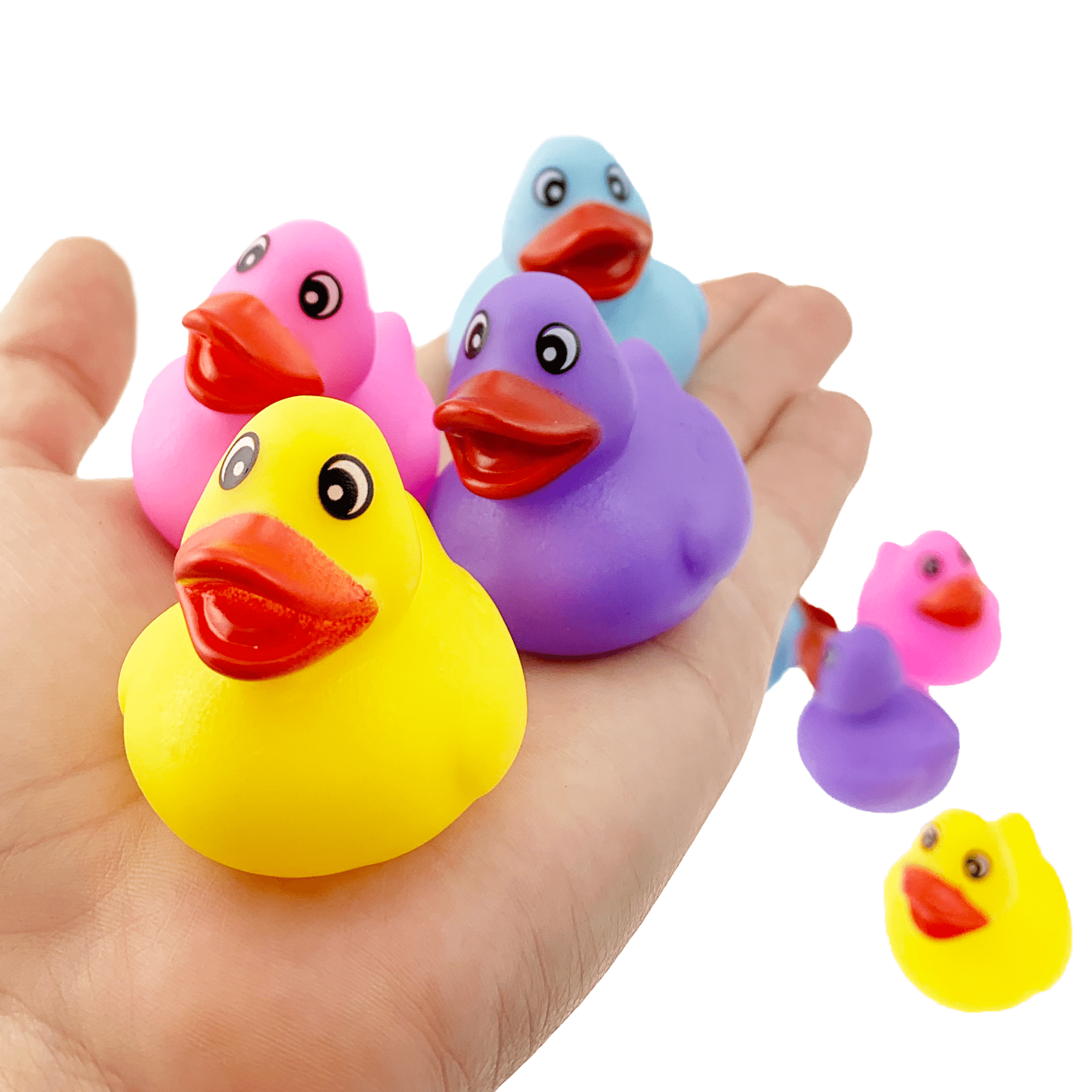 Birthdays Bath Time and More Fight Together 100 Pack Rubber Duck Bath Toy Assortment Bulk Floater Duck for Kids Party Favors Baby Showers Accessories 100-Pack