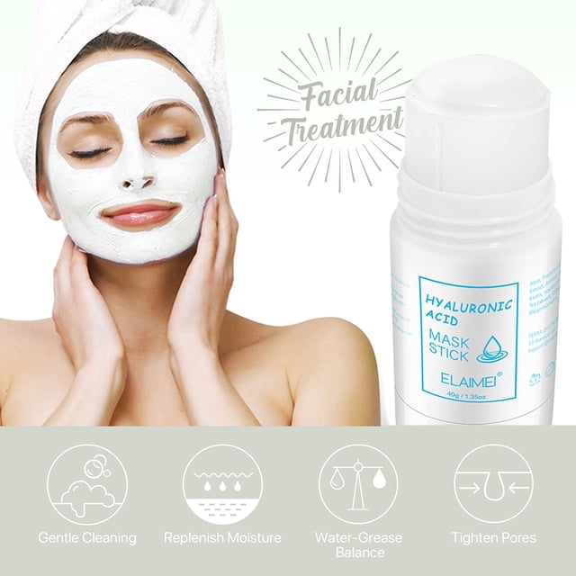 Máscara Sólida Mascarilla Sólida Limpiadora Mascarilla Purificadora de Poros Control de Aceite (Ácido Hialurónico) Ygjytge Cuidado Belleza