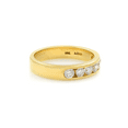 thumbnail image 4 of Channel Set Round Diamond Wedding Ring Band 18K Yellow Gold 0.50Cttw Size 5.5, 4 of 7