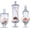 Height: 9",12.5",14", variant on Set of 3  Jar Glass, Glass  Jars with , Clear Candy Jars for Candy Buffet, Decorative Jar for Display, Party and Wedding, Elegant Candy Canisters Set