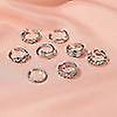 thumbnail image 4 of Bagues d'Orteil en Cuivre pour Femmes Bagues d'Orteil Ouvertes Bague de Queue Ajustable, 4 of 5