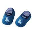 thumbnail image 1 of Kids Socks Anti Slip Cute Animals Print Soft Floor Socks Blue 3-4 Years, 1 of 8