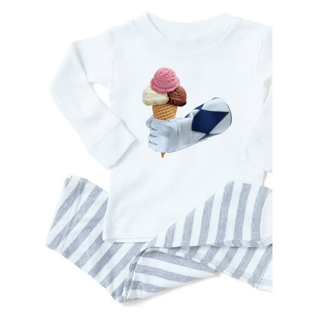 

CafePress - Power Rangers Holding Ice Cream - Toddler Long Sleeve Pajama set