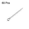 thumbnail image 3 of Unique Bargains Split Cotter Pin -1mm x 12mm 304 Acier Inoxydable 2-Broches Ton Argent 60Pcs, 3 of 3