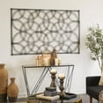 thumbnail image 2 of DecMode Black Metal Quatrefoil Geometric Wall Decor, 2 of 7