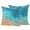 Sky Blue, variant on 2 Pack Outdoor Waterproof Throw Pillow Covers,Beach Sea Foaming Waves Blue Ombre Decorative Square Patio Pillowcases for Chair Couch Sofa 16x16in