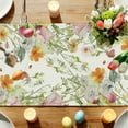thumbnail image 6 of YOPINCO Easter Table Runner Rabbit & Egg Design Canvas Table Accent Spring Holiday Home Party Kitchen Dining Tableware 13x72 inches, 6 of 22