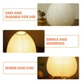 thumbnail image 3 of Rice Paper Table Lamp with Light Yellow Shade for Bedroom Use and Home Decoration 14.5x14.5x27 Inches, 3 of 10