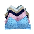 thumbnail image 1 of 6 Pieces Wire Free No Padding Teenager Girl Cotton Junior Training Bra A Cup 32A (7273-62R3), 1 of 2