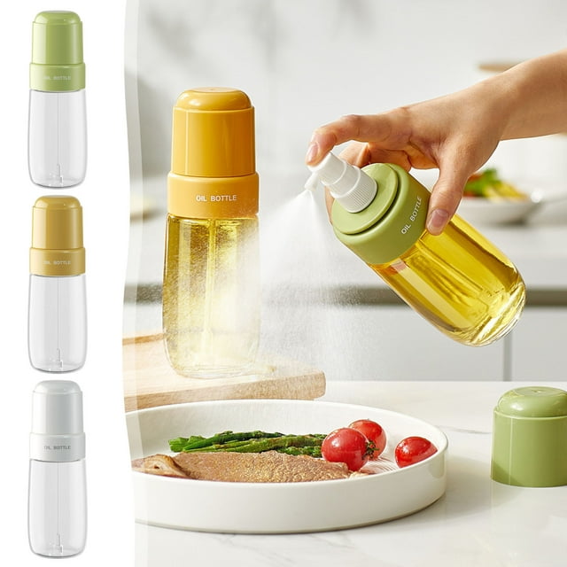 Botella de Vidrio con Atomizador para Aceite, Capacidad de 220 Ml.