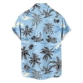 thumbnail image 5 of Tshirts Shirts for Men Cotton,Hawaiian Shirts for Men Casual Summer Beach Shirt Button Down Floral Tropical Vacation Short Sleeve Shirts, 5 of 6