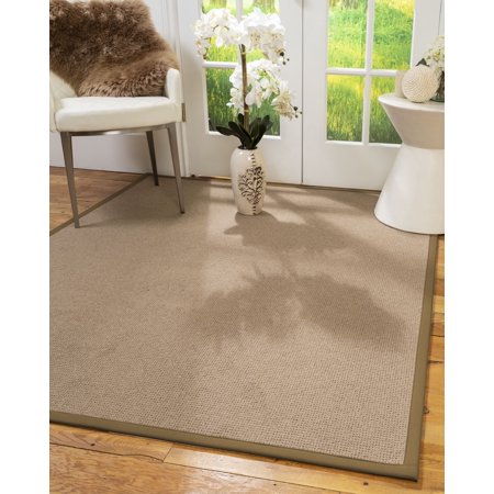 Natural Area Rugs Sabina Custom Wool Rug, 2'6" x 14', Squirrel Border