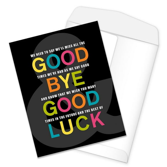 Funny Going Away Card from Group / 8.5" x 11" Jumbo Greeting Card / Large Farewell Greeting Card