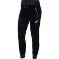 thumbnail image 1 of Nike Sportswear Velour Sporstwear Women's Jogger Pants Black/Mettalic Silver 921151-010, 1 of 2