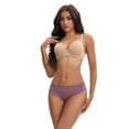 thumbnail image 4 of Unique Bargains Lace Mid Rise Briefs Underwear M Purple, 4 of 6