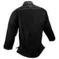 thumbnail image 2 of BJJ Jiu Jitsu Gi Jacket Top Only, 100% cotton Preshrunk, Single weave Black Top, 2 of 3