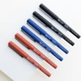thumbnail image 3 of BAZIC Callum 0.5mm Rollerball Pen, Blue Ink Needle Tip Fine Point Ink Pens (2/Pack), 4-Packs, 3 of 7