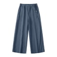 thumbnail image 4 of Khunlpohl Cotton Linen Capris Pants for Womens Wide Legs Casual Loose Pant Fashion Lightweight Capri Trousers with Pockets, 4 of 4