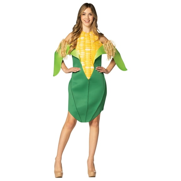 Rasta Imposta Corn on the Cob Dress Halloween Costume, Women's Size 2-8, R1350-OS