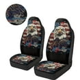 thumbnail image 3 of Uorisanigo Car Seat Cover Sets 2 Pcs Easy to Install Retro Eagle American Flag Front Auto Seat Covers Set Car Accessories Sets for Women Auto Interior Seats Cushion Covers, 3 of 7