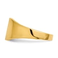 thumbnail image 3 of 14k 8.5x9.0mm Closed Back Signet Ring RS358, 3 of 6