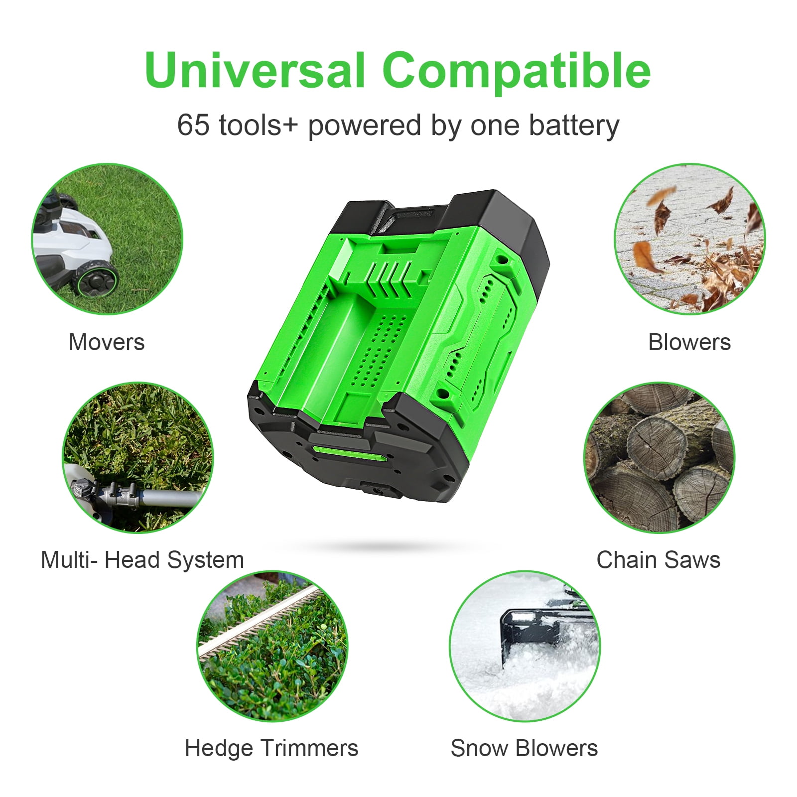 56V 10.0Ah Lithium Ion Battery Replacement for EGO 56V Batteries, Compatible with all EGO Power+ Power BA1400T BA4200 ST1502LB CS1604 LB4800 LB5804 HT2400 Tools