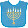 thumbnail image 3 of Inktastic Chanukah Hanukah Menorah Boys or Girls Baby Bib, 3 of 4