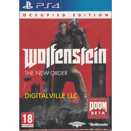 Wolfenstein The New Order Occupied Edition PS4 Brand New Factory Sealed