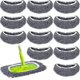 thumbnail image 1 of 12 PCS Mop Pad Compatible Swiffer Sweeping Mop Reusable Washable Mop Cloth Wet and Dry Mop Pad Dusting Mop Cloth Refill Mop Cover for Hardwood Floor C, 1 of 4