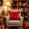 thumbnail image 6 of Christmas Throw Pillow Cover Border Squares Cushion Cover Winter Holiday Decorative, 6 of 6