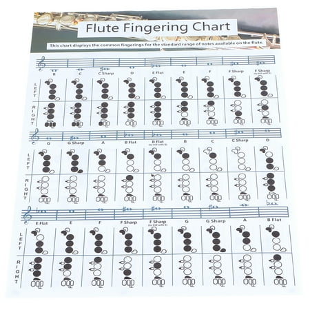 Flute Fingering Chord Chart, Standard Inking Performance Flute Chord ...