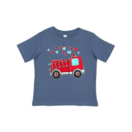

Inktastic Valentine Fire Truck with Hearts Gift Baby Boy or Baby Girl T-Shirt