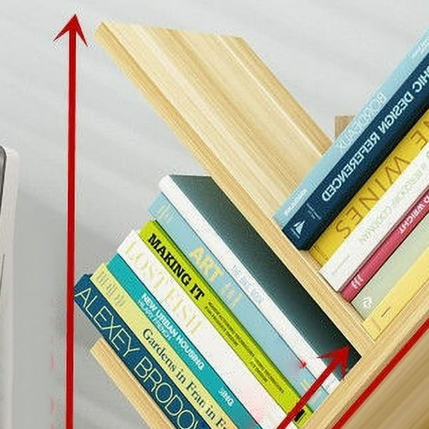 Estantería De Pie,Estantería De Árbol Estante De Almacenamiento De Libros De Madera Maciza Estantes Organizadores De Almacenamiento De Libros Rendimiento Confiable