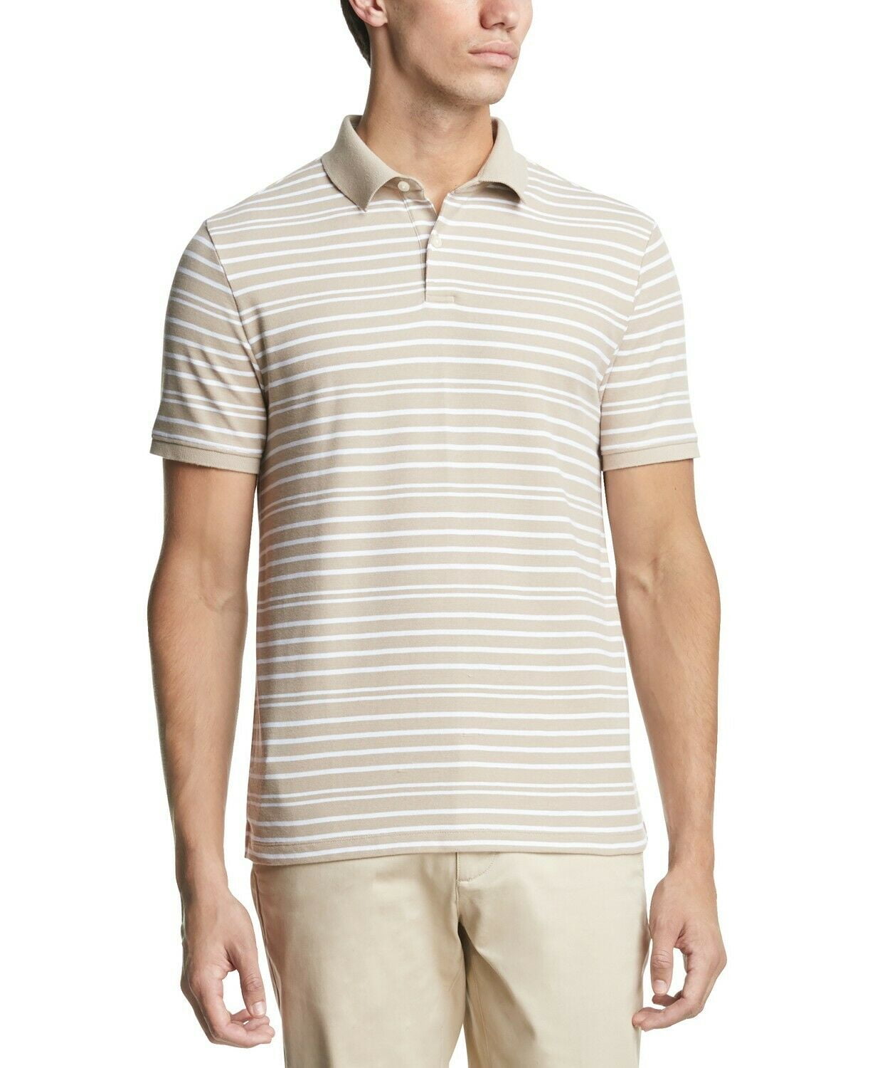 PGA Tour Mens Shirt Purple Size Large L Polo Faded Stripe Jacquard $65 095  Fashion Men PO7662060